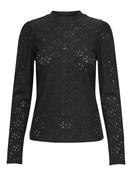 ONLSMILLA LIFE L/S PUFF TOP JRS black