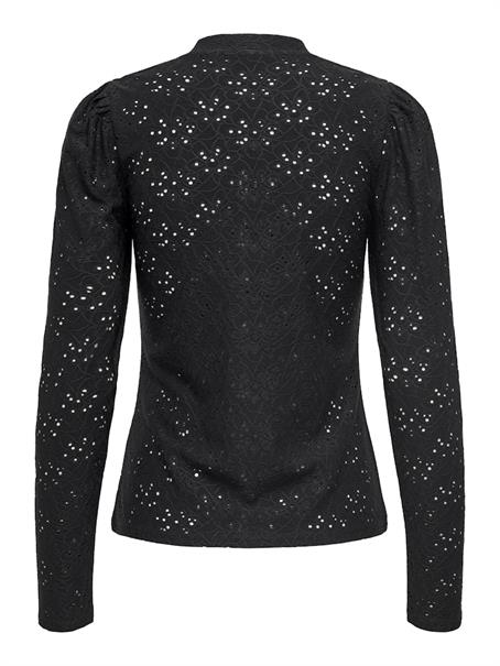 ONLSMILLA LIFE L/S PUFF TOP JRS black