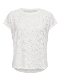 ONLSMILLA LIFE S/S TOP JRS NOOS cloud dancer
