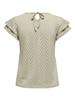 ONLSMILLA S/S O-NECK FRILL TOP JRS elm