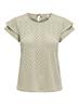 ONLSMILLA S/S O-NECK FRILL TOP JRS elm