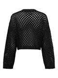 ONLSMILLA SHORT PULLOVER L/S KNT NOOS black