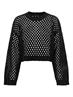 ONLSMILLA SHORT PULLOVER L/S KNT NOOS black