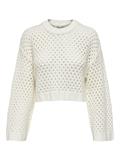 ONLSMILLA SHORT PULLOVER L/S KNT NOOS marshmallow