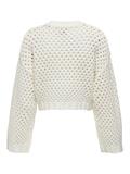 ONLSMILLA SHORT PULLOVER L/S KNT NOOS marshmallow