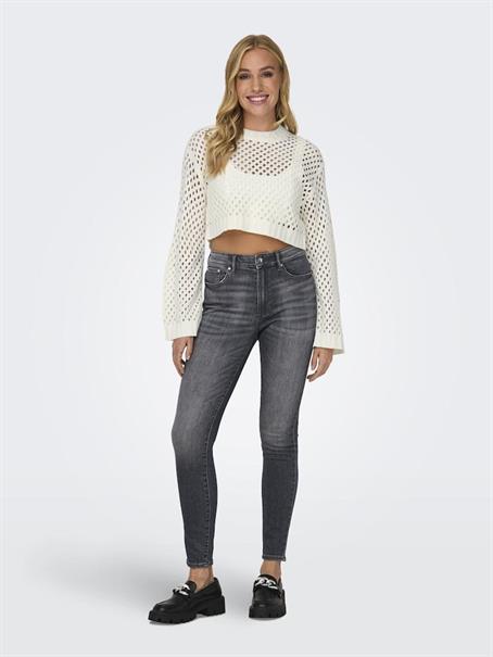 ONLSMILLA SHORT PULLOVER L/S KNT NOOS marshmallow