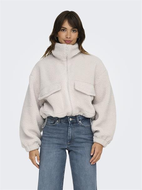 ONLSOL LIFE TEDDY JACKET CS OTW pumice stone