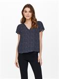 ONLSONJA LIFE S/S V-NECK TOP PTM night sky1