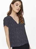 ONLSONJA LIFE S/S V-NECK TOP PTM night sky1