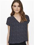 ONLSONJA LIFE S/S V-NECK TOP PTM night sky1