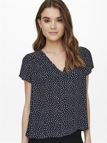 ONLSONJA LIFE S/S V-NECK TOP PTM night sky1