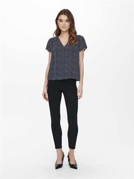 ONLSONJA LIFE S/S V-NECK TOP PTM night sky1