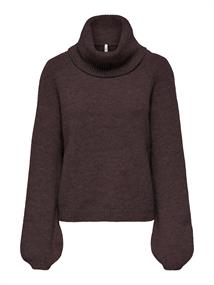 ONLSOPHIE LS ROLLNECK BF OS KNT fudge