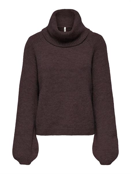 ONLSOPHIE LS ROLLNECK BF OS KNT fudge