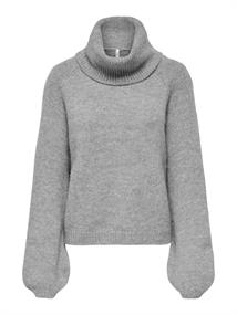 ONLSOPHIE LS ROLLNECK BF OS KNT medium grey melange