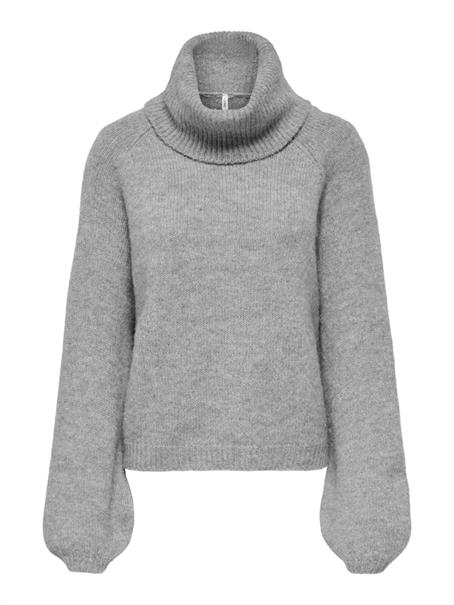 ONLSOPHIE LS ROLLNECK BF OS KNT medium grey melange