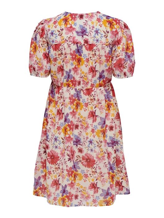 Only Damen Kleid ONLSTAR LIFE FIA S/S FRILL DRESS PTM camellia rose-star  summer flow bequem online kaufen bei