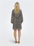 ONLSTAR LIFE L/S PLISSE SLEEVE DRESS WVN black