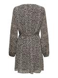 ONLSTAR LIFE L/S PLISSE SLEEVE DRESS WVN black