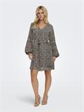 ONLSTAR LIFE L/S PLISSE SLEEVE DRESS WVN black