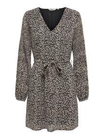 ONLSTAR LIFE L/S PLISSE SLEEVE DRESS WVN black