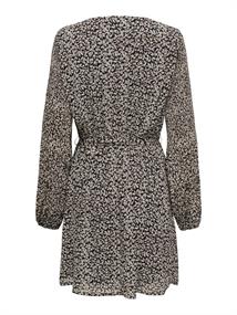 ONLSTAR LIFE L/S PLISSE SLEEVE DRESS WVN black