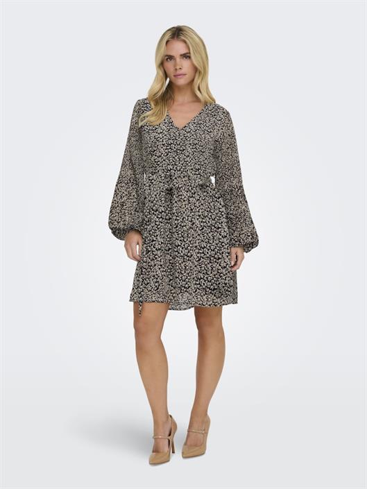 onlstar-life-l-s-plisse-sleeve-dress-wvn-black