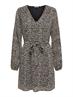ONLSTAR LIFE L/S PLISSE SLEEVE DRESS WVN black