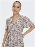 ONLSTAR LIFE S/S SLOANE DRESS PTM cloud dancer