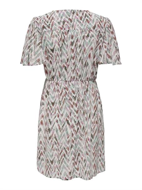 ONLSTAR LIFE S/S SLOANE DRESS PTM cloud dancer