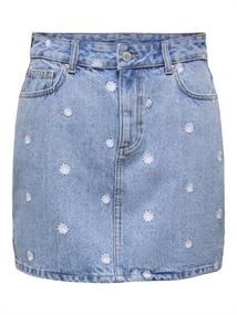 ONLSTELLA EMB SHORT SKIRT DNM NOOS light blue denim