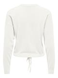 ONLSUNNY LS STRING DETAIL O-NECK CC KNT cloud dancer