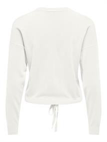 ONLSUNNY LS STRING DETAIL O-NECK CC KNT cloud dancer