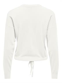 ONLSUNNY LS STRING DETAIL O-NECK CC KNT cloud dancer