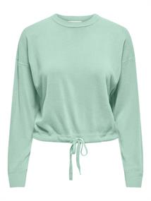 ONLSUNNY LS STRING DETAIL O-NECK CC KNT subtle green
