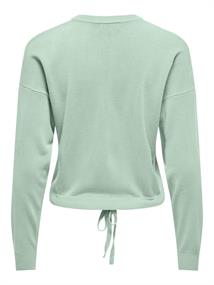 ONLSUNNY LS STRING DETAIL O-NECK CC KNT subtle green