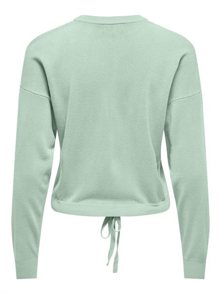 ONLSUNNY LS STRING DETAIL O-NECK CC KNT subtle green