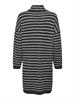 ONLTALIO LS STRIPE ROLLNECK DRESS BF KNT dark grey melange