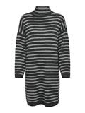 ONLTALIO LS STRIPE ROLLNECK DRESS BF KNT dark grey melange