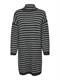 ONLTALIO LS STRIPE ROLLNECK DRESS BF KNT dark grey melange