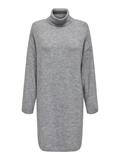ONLTALIO LS STRIPE ROLLNECK DRESS BF KNT light grey melange