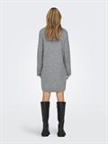 ONLTALIO LS STRIPE ROLLNECK DRESS BF KNT light grey melange