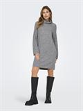 ONLTALIO LS STRIPE ROLLNECK DRESS BF KNT light grey melange