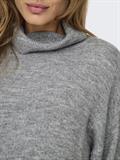 ONLTALIO LS STRIPE ROLLNECK DRESS BF KNT light grey melange