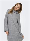 ONLTALIO LS STRIPE ROLLNECK DRESS BF KNT light grey melange