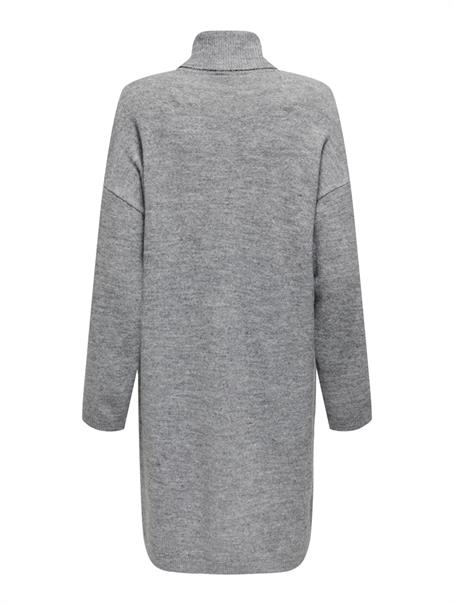 ONLTALIO LS STRIPE ROLLNECK DRESS BF KNT light grey melange