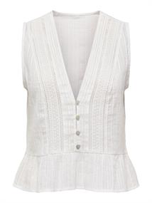 ONLTALLI SL EMB TOP WVN cloud dancer