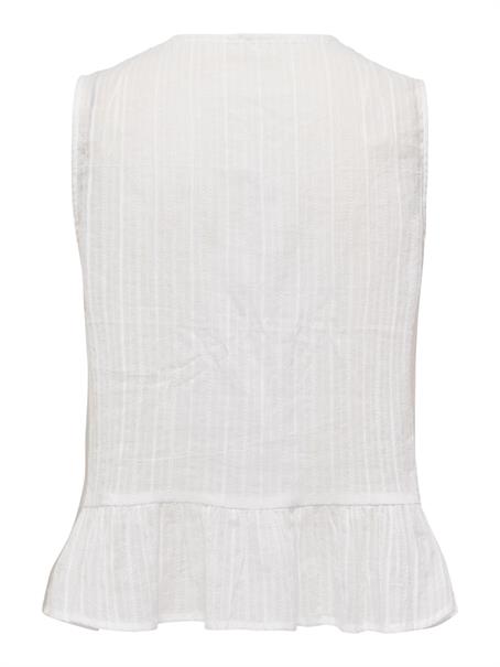 ONLTALLI SL EMB TOP WVN cloud dancer