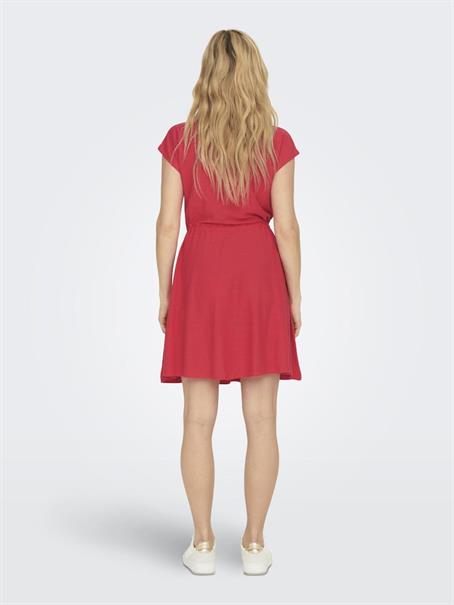 ONLTAMMIE S/S DRESS JRS teaberry