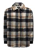 ONLTANJA CALISTA CHECK TEDDY JACKET OTW birch